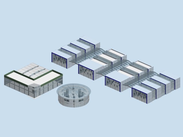 city hotel simple office building - 141 3Dモデル .c4d .max .obj .3ds .fbx .stl .blend 