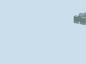 Stadthotel einfaches B&uuml;rogeb&auml;ude - 158 3D Modell