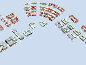 시티호텔 심플 오피스 빌딩 - 161 3D 모델