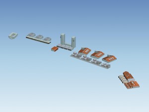 city hotel simple office building - 188 Modèle 3D