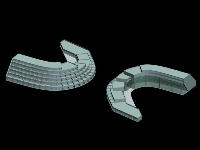 सिटी होटल साधारण कार्यालय भवन - 232 3D मॉडल .c4d .max .obj .3ds .fbx .stl .blend 