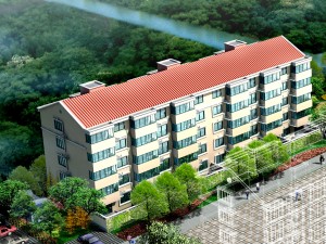 city hotel simple office building - 244 Modello 3D