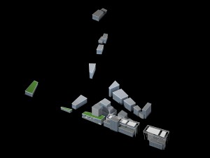 city hotel simple office building - 249 Modelo 3D