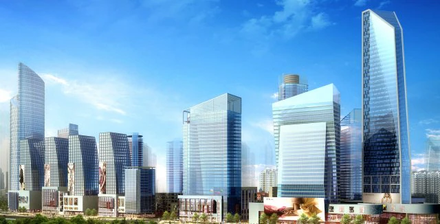 city hotel simple office building - 251 3D Model .c4d .max .obj .3ds .fbx .stl .blend 