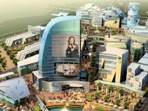 city hotel simple office building - 258 3D Model