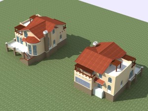 city - alone villa 1111 3D Model