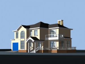 city - alone villa 1115 Modelo 3D