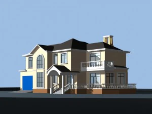 şehir - yalnız villa 1115 3D Model