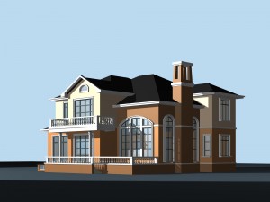 city - alone villa 1116 3D Model