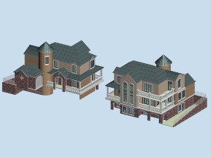 city - alone villa 1127 3D मॉडल