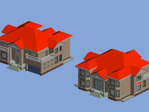 city - alone villa 1138 Modelo 3D