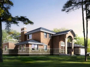 city - alone villa 1149 3D Model