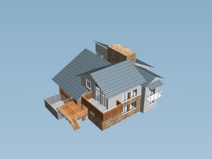 city - alone villa 1150 3D Model