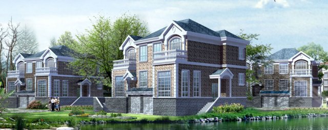 city - alone villa 1158 Model 3D .c4d .max .obj .3ds .fbx .stl .blend 