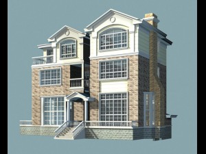 city - alone villa 1161 3D 模型