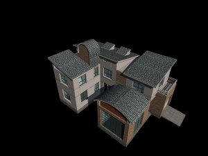 city - alone villa 1167 3D Model