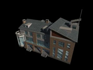 city - alone villa 1169 3D Model