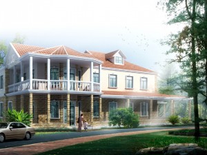 city - alone villa 1171 3D Model