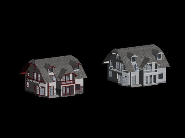 city - alone villa 1172 3D Model .c4d .max .obj .3ds .fbx .stl .blend 
