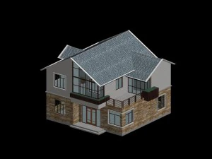 シティ - アローンヴィラ 1175 3Dモデル