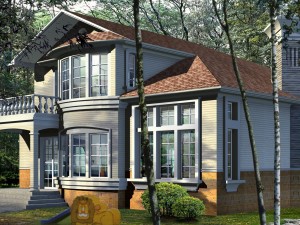 city - alone villa 1187 3D 모델