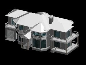 city - alone villa 1189 3D Model