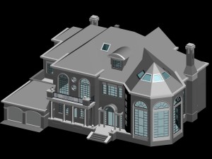 city - alone villa 1190 Modelo 3D