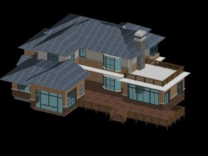 city - alone villa 1197 3D Model
