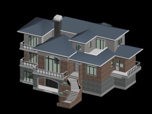 city - alone villa 1899 Modelo 3D