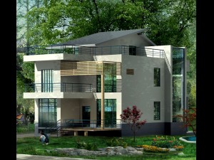 city - alone villa 11108 3D Model
