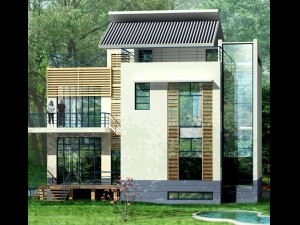 city - alone villa 11109 3D Model