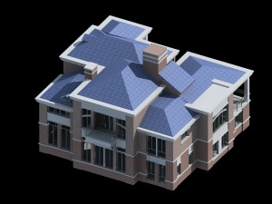 city - alone villa 11114 3D Model