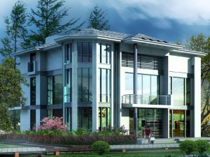 city - alone villa 11115 3D Модель
