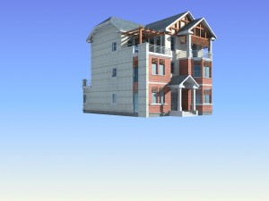 city - alone villa 11118 Modelo 3D