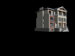 city - alone villa 11119 Modelo 3D