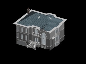 city - alone villa 11120 3D Модель