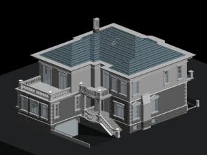 城市-独栋别墅11121 3D 模型