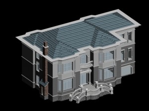 city - alone villa 11122 Modelo 3D