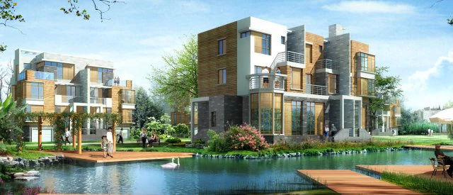 city - alone villa 11129 3D Model .c4d .max .obj .3ds .fbx .stl .blend