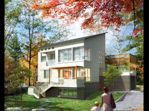 city - alone villa 11130 3D Model