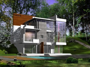 city - alone villa 11131 Modelo 3D