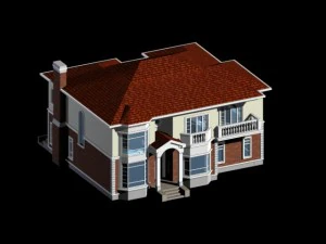 city - alone villa 11132 3D Model