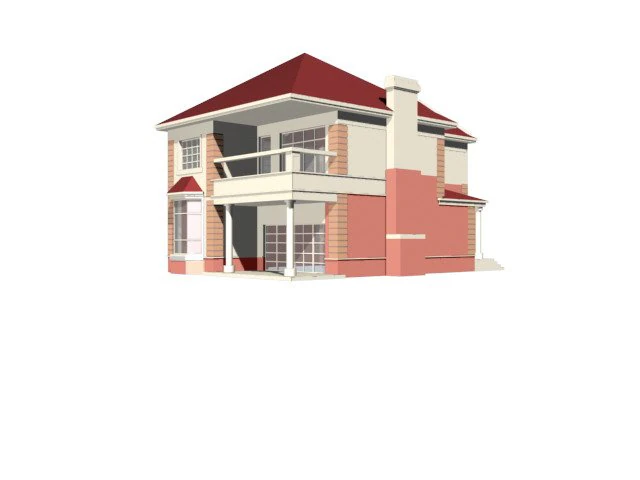 city - alone villa 11135 3D Model .c4d .max .obj .3ds .fbx .stl .blend 