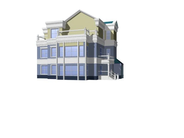 city - alone villa 11139 3D Model .c4d .max .obj .3ds .fbx .stl .blend