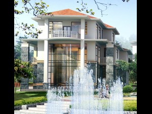 city - alone villa 11140 3D Модель