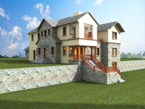 city - alone villa 11145 3D Model