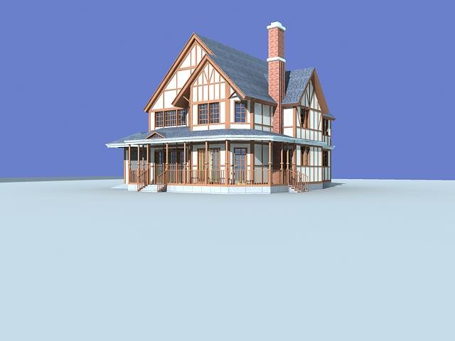 city - alone villa 11148 3D मॉडल .c4d .max .obj .3ds .fbx .stl .blend 
