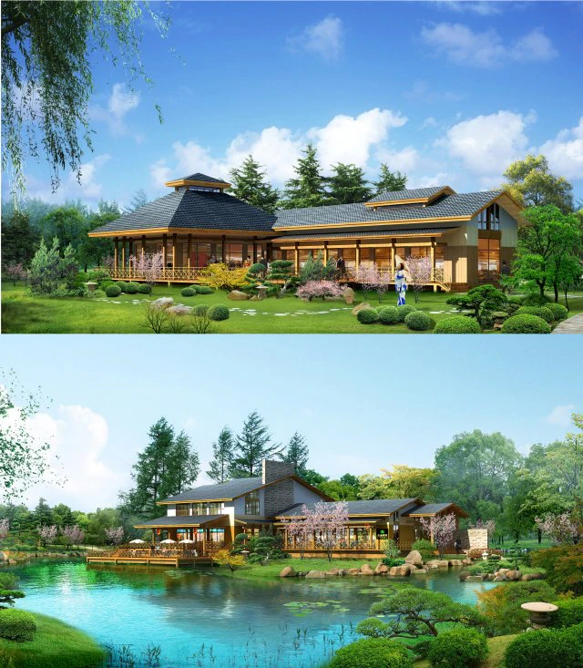 city - alone villa 11149 3D Model .c4d .max .obj .3ds .fbx .stl .blend