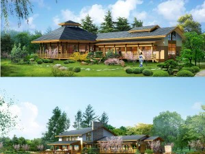 शहर - अकेला विला 11149 3D मॉडल