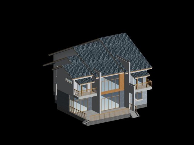 city - alone villa 11150 3D 모델 .c4d .max .obj .3ds .fbx .stl .blend 